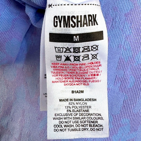 Gymshark Adapt Animal Seamless Leggings in Butterfly/Light Blue Size Medium - Picture 3 of 4